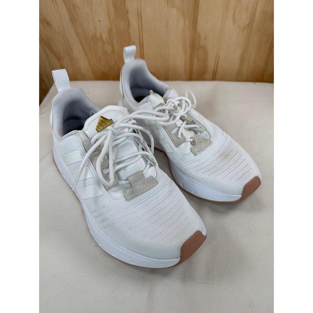 Adidas Racers TR23 Sneakers White Gum Sole Knit Upper Women's 6.5